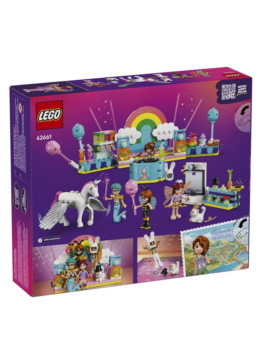 Конструктор Friends Костюмированная вечеринка с единорогом и феей цвет разноцветный ЦБ-00279952 Lego (336146146)