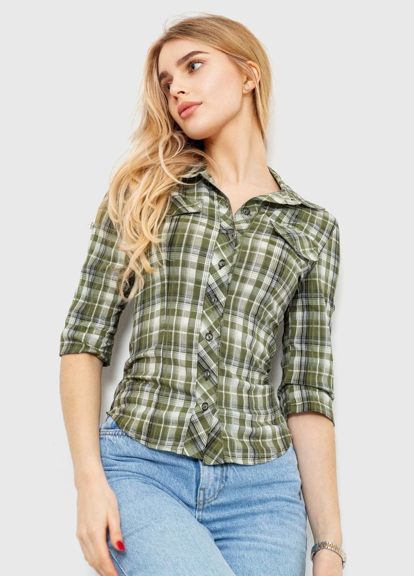Сорочка жіноча в клітку,, 230R063 Ager (365077399)