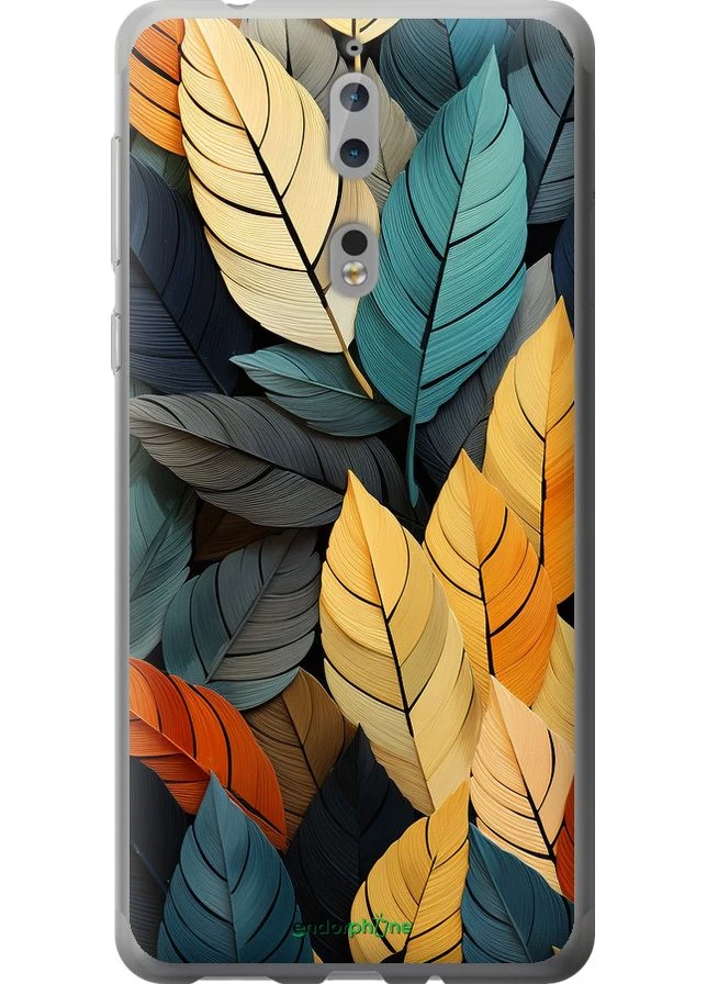 Чехол на Nokia 8 Цветные листья "5644u-1115-70447" Endorphone (363322771)