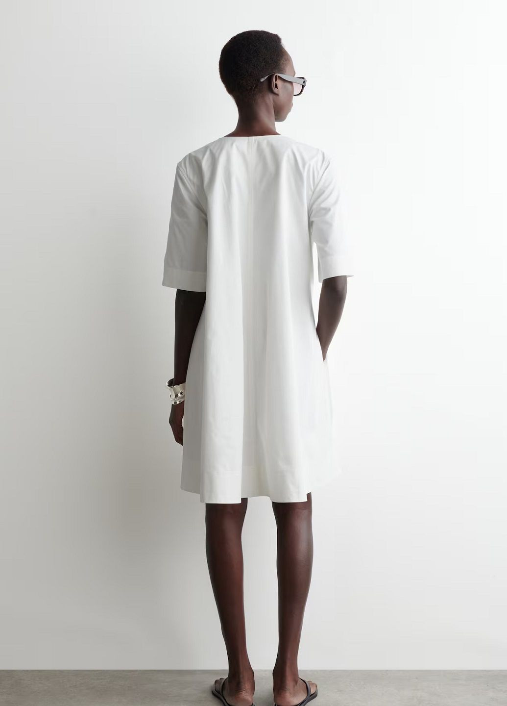 Білий святковий сукня Cos однотонна