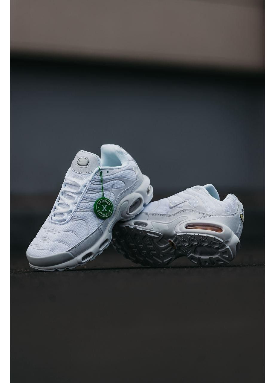 Білі Осінні кросівки чоловічі nike air max tn full white найк аір макс тн плюс No Brand