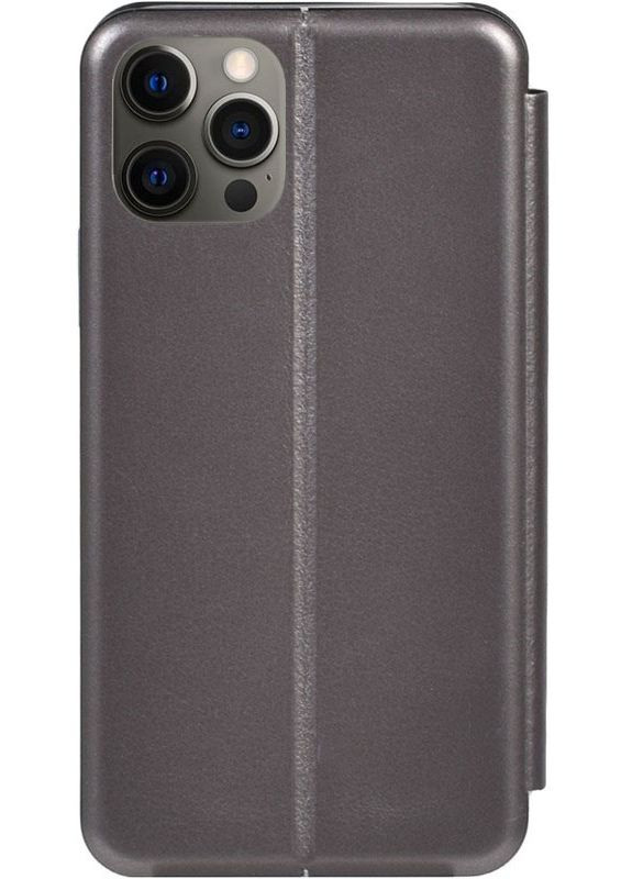 Чехол-накладка Book Rounded Leather Case Apple iPhone 12 Pro Max Grey Toto (301471769)