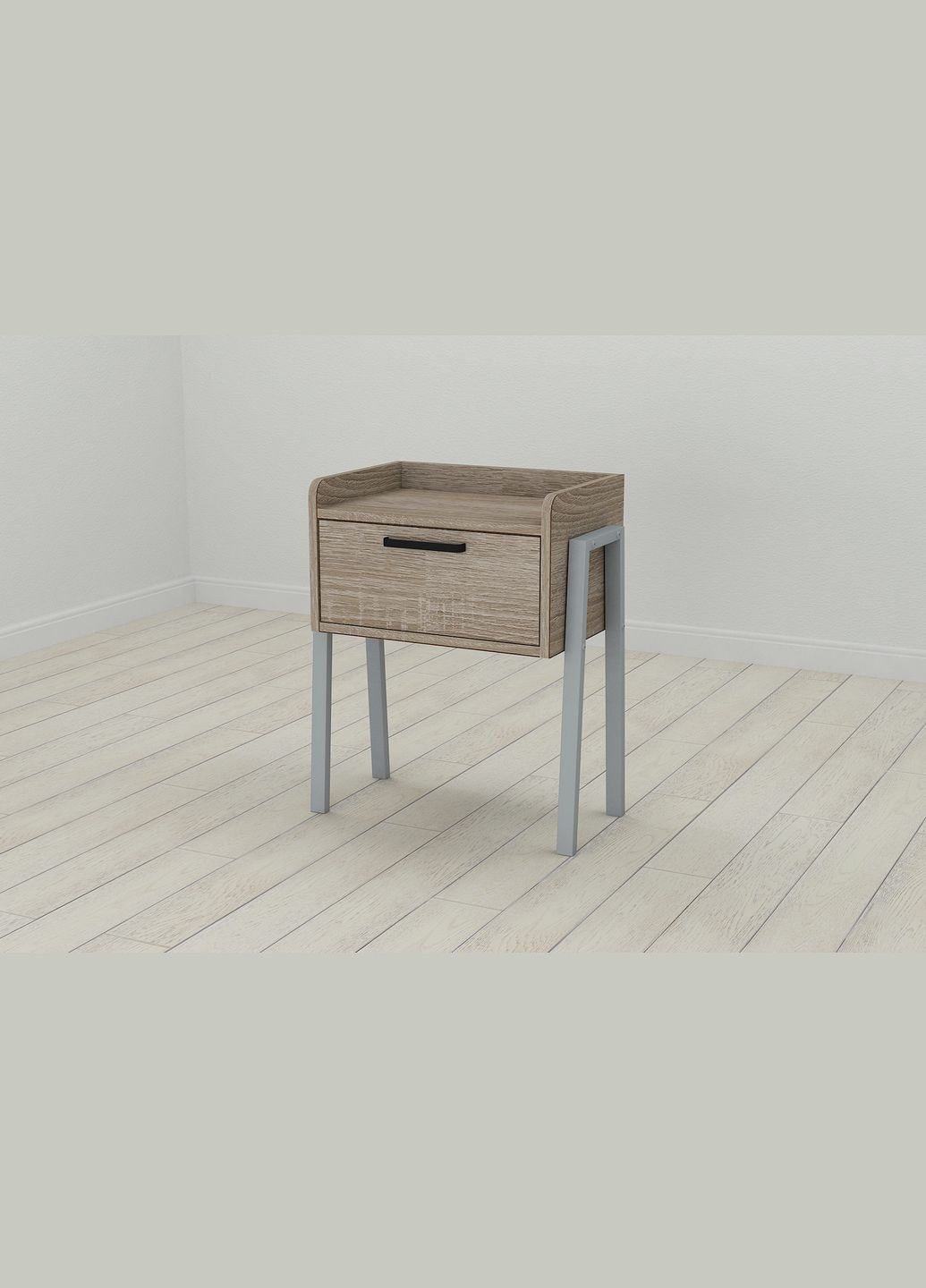 Тумба модульная Бетти 540x450x320 металл Серый ДСП Сонома Трюфель 16 мм (FRD-103001) Ferrum-decor (353501479)