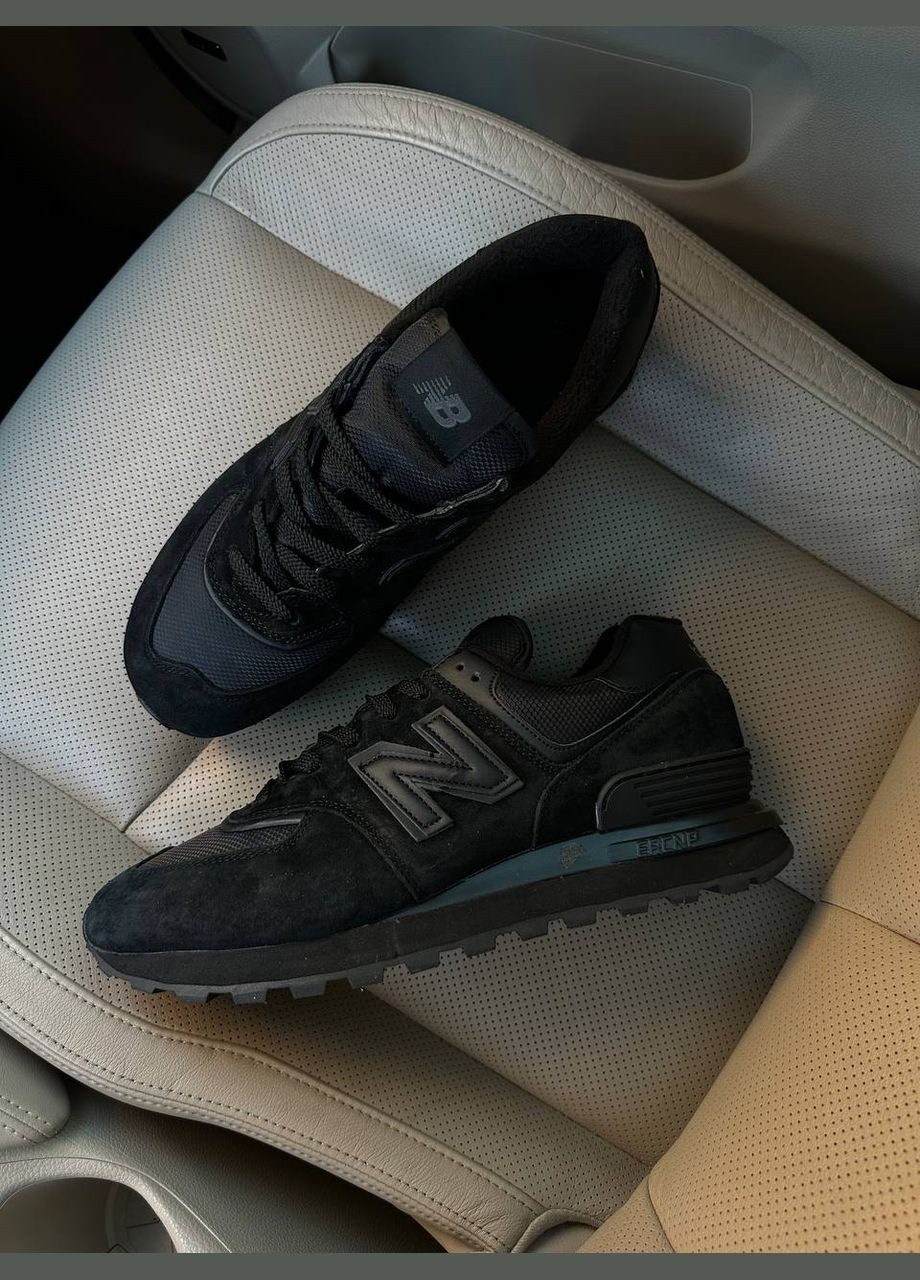 Чорні Зимовий кросівки зимові чоловічі і жіночі new balance 574 legacy winter black termo | нью беланс 574 чорні термо No Brand