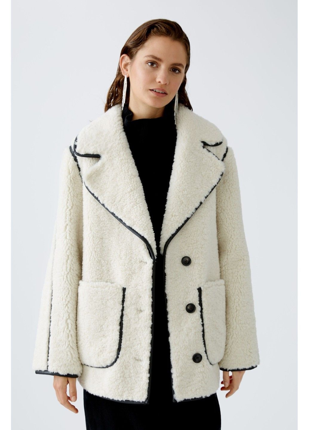 Белая демисезонная женская куртка белый Oui