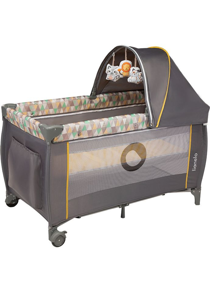 Ліжечко-манеж Sven Plus Yellow Scandi, жовтий Lionelo LO-SVEN PLUS YELLOW SCANDI (336330312)
