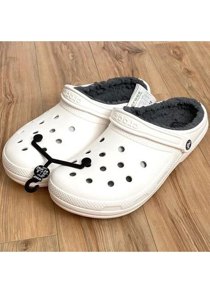 Жіночі крокси утеплені Сині Classic Clogs Navy Crocs Lined (349724284)