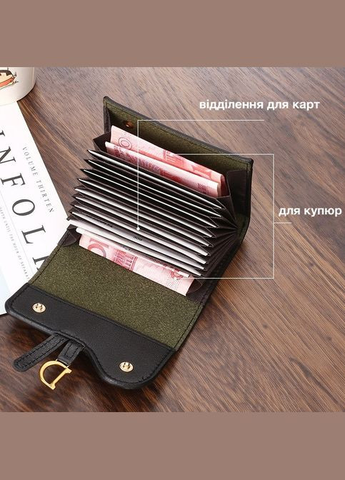 Жіночий класичний гаманець D 1911 рептилія зелений No Brand (326487541)