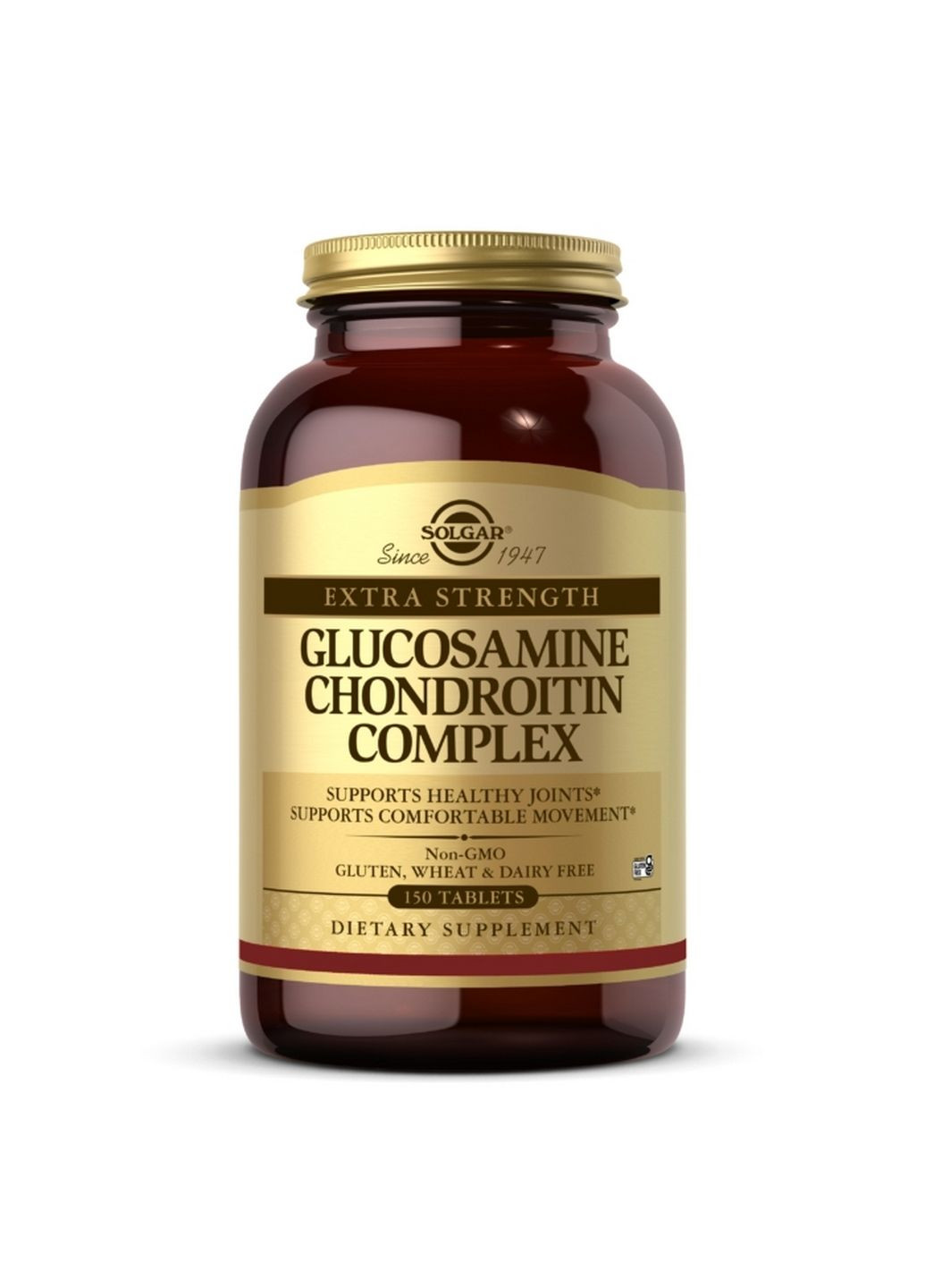 Препарат для суставов и связок Glucosamine Chondroitin Complex Extra Strength, 150 таблеток Solgar (293480080)