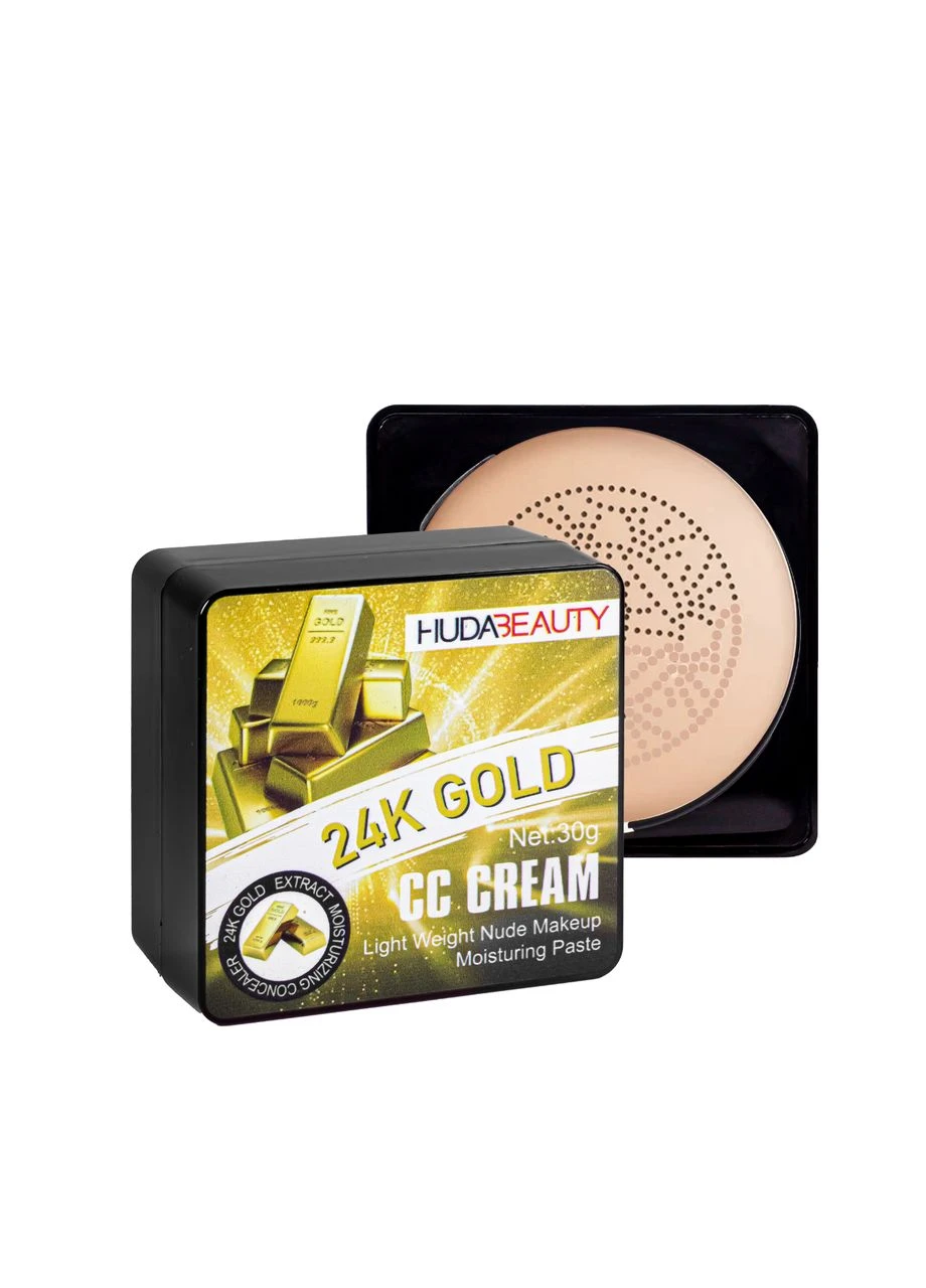 Зволожуючий тональний CC-крем кушон для обличчя 24K Gold CC Cream Н65048, 110 Angel Food Huda Beauty (322776235)