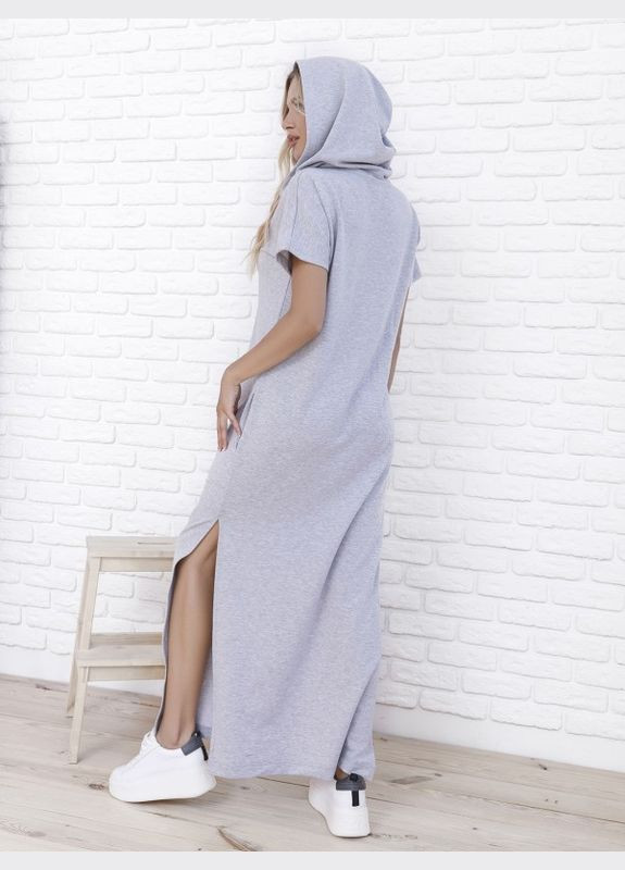 Серое повседневный женские платья 12091 ISSA PLUS