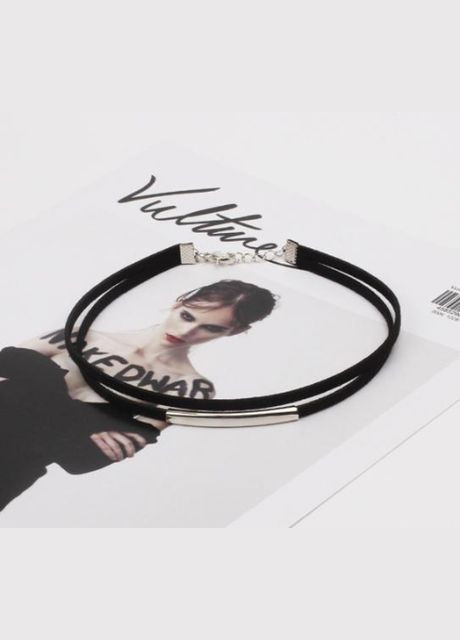 Чокер Колье замшевое двуслойное No Brand (331621036)