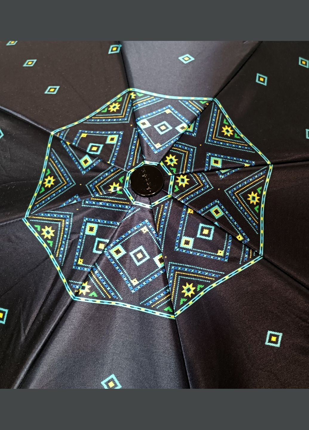 Синя міцна жіноча парасолька антивітер повний автомат Doppler середня система антивітер (347723709)