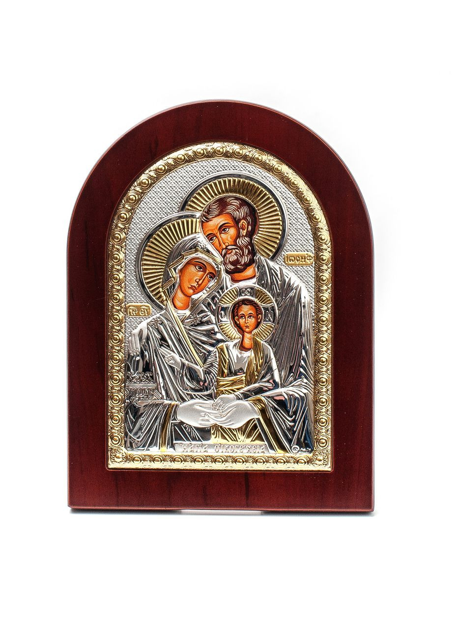 Ікона Святе Сімейство 10x14см аркової форми на дереві Prince Silvero (265215661)