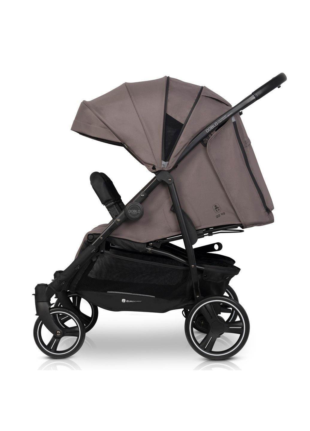 Прогулянкова коляска для двійні Doblo 2024 Taupe () Euro-cart EGDOB24-25 (362382746)