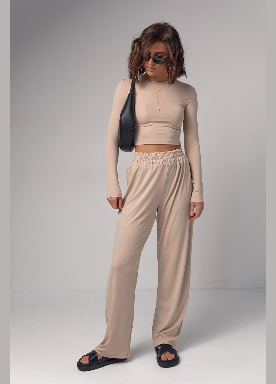 Жіночий базовий костюм з еластичної тканини Liton (296909042)