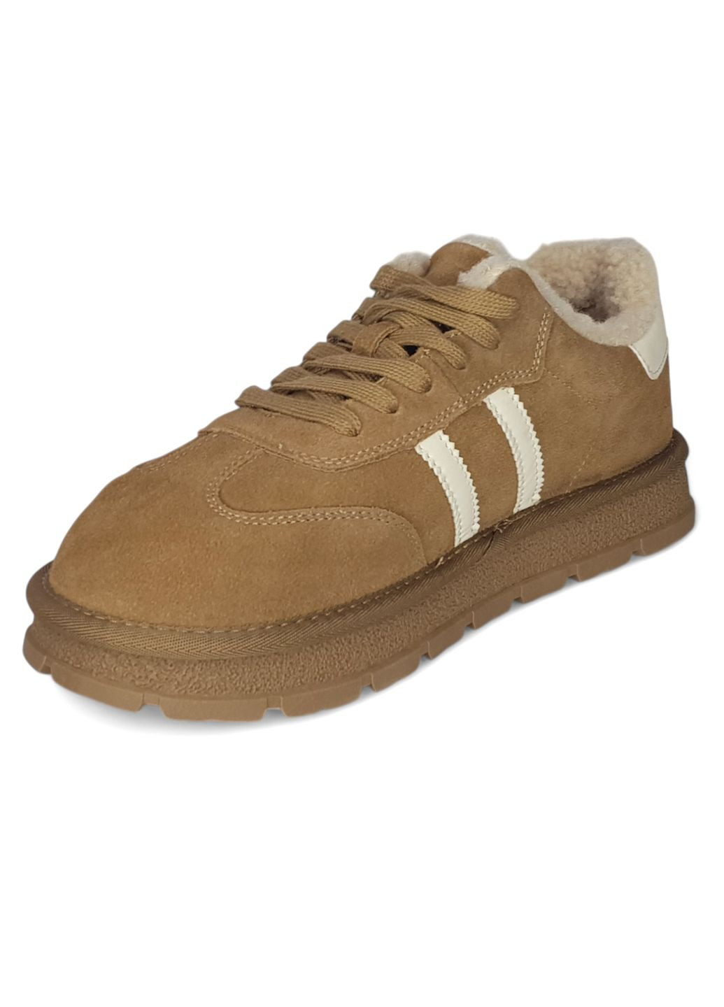 Зимние кроссовки Wollen коричневые зима (311198963)