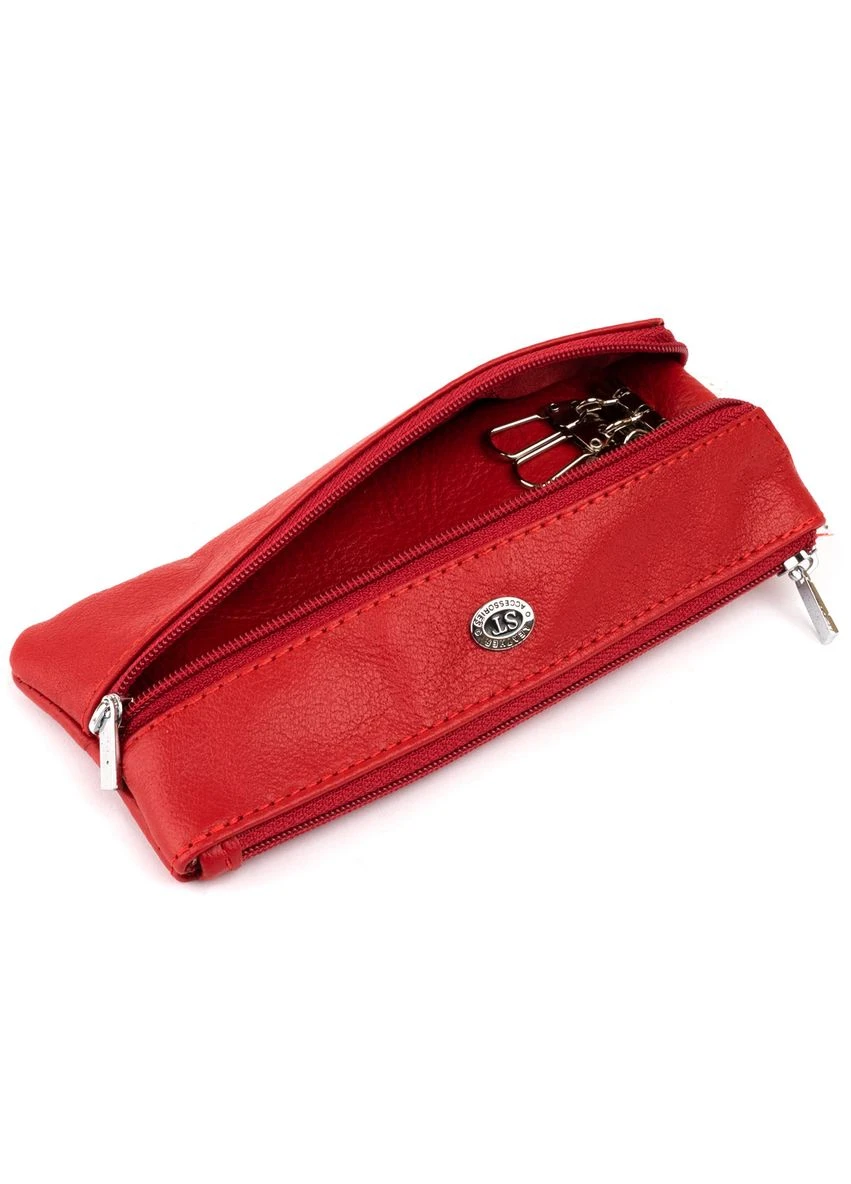 Ключниця-гаманець З Кишенькою Жіноча Червона Seli st leather (392698040)