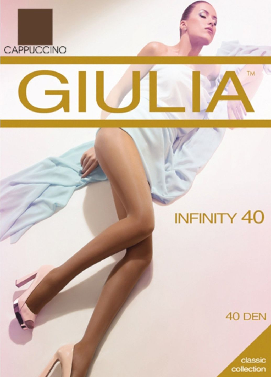 Колготки без шортиків і трусиків Infinity 40 den (cappuccino-4) Giulia (284283358)