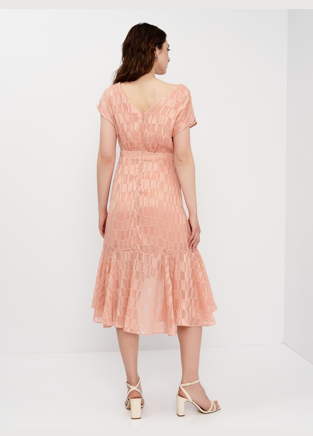 Розовое вечернее платье,розовый-золотистый, Object