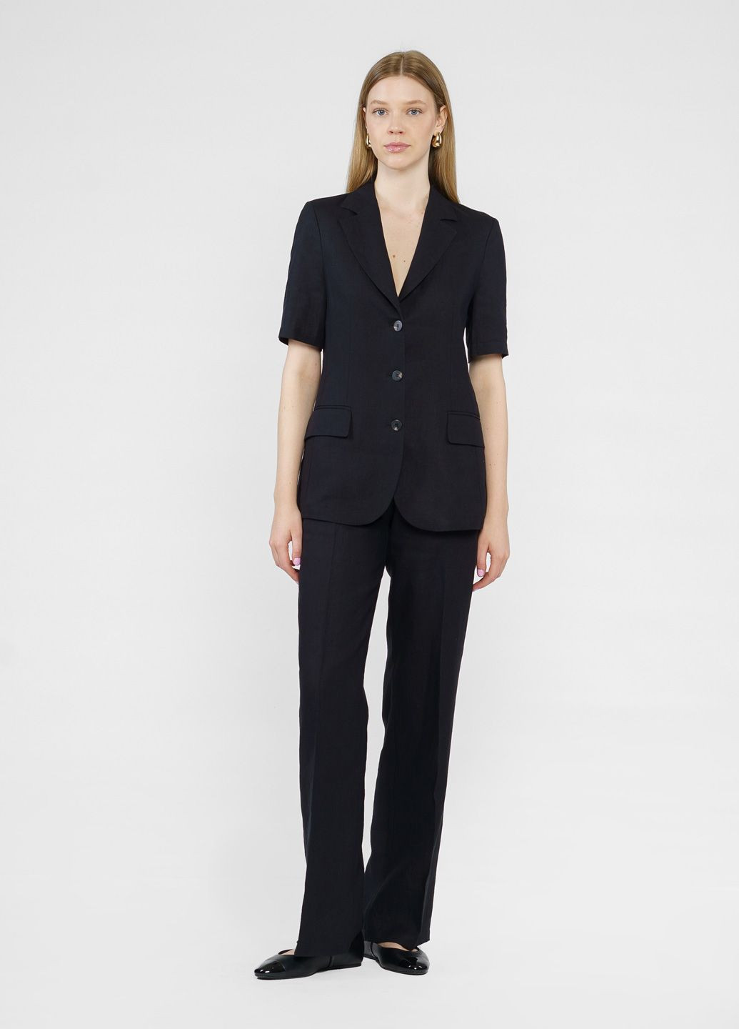 Черный женский жакет женский черный Arber - летний