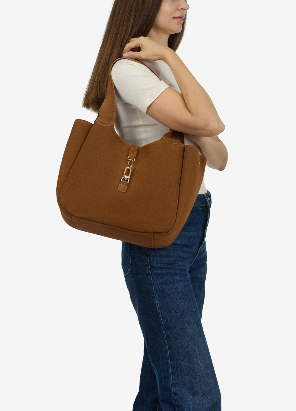 Сумка женская замшевая шоппер средняя Shopper Regina Notte (366545843)