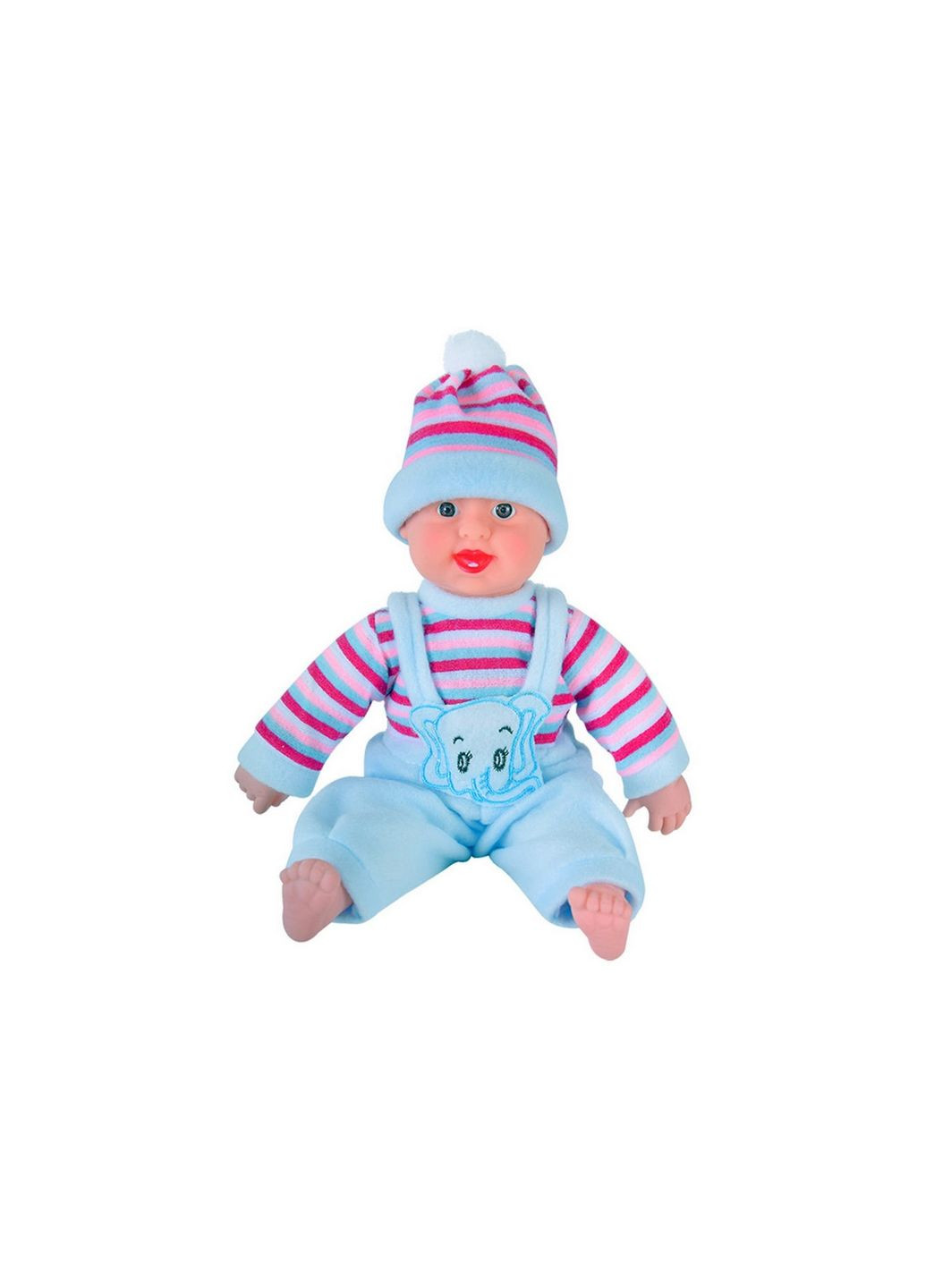 Детская игрушка Пупс-хохотун X1008-2 музыкальный Голубой Bambi (283324730)