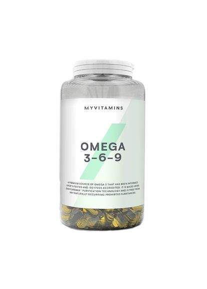 Жирные кислоты Omega 3-6-9, 120 капсул My Protein (331157689)