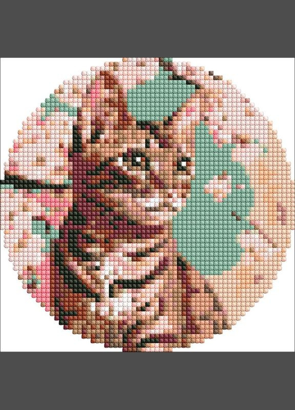 Алмазна мозаїка Чарівне кошеня ©art_selena_ua d19 AM-R7912 Ідейка (293082647)