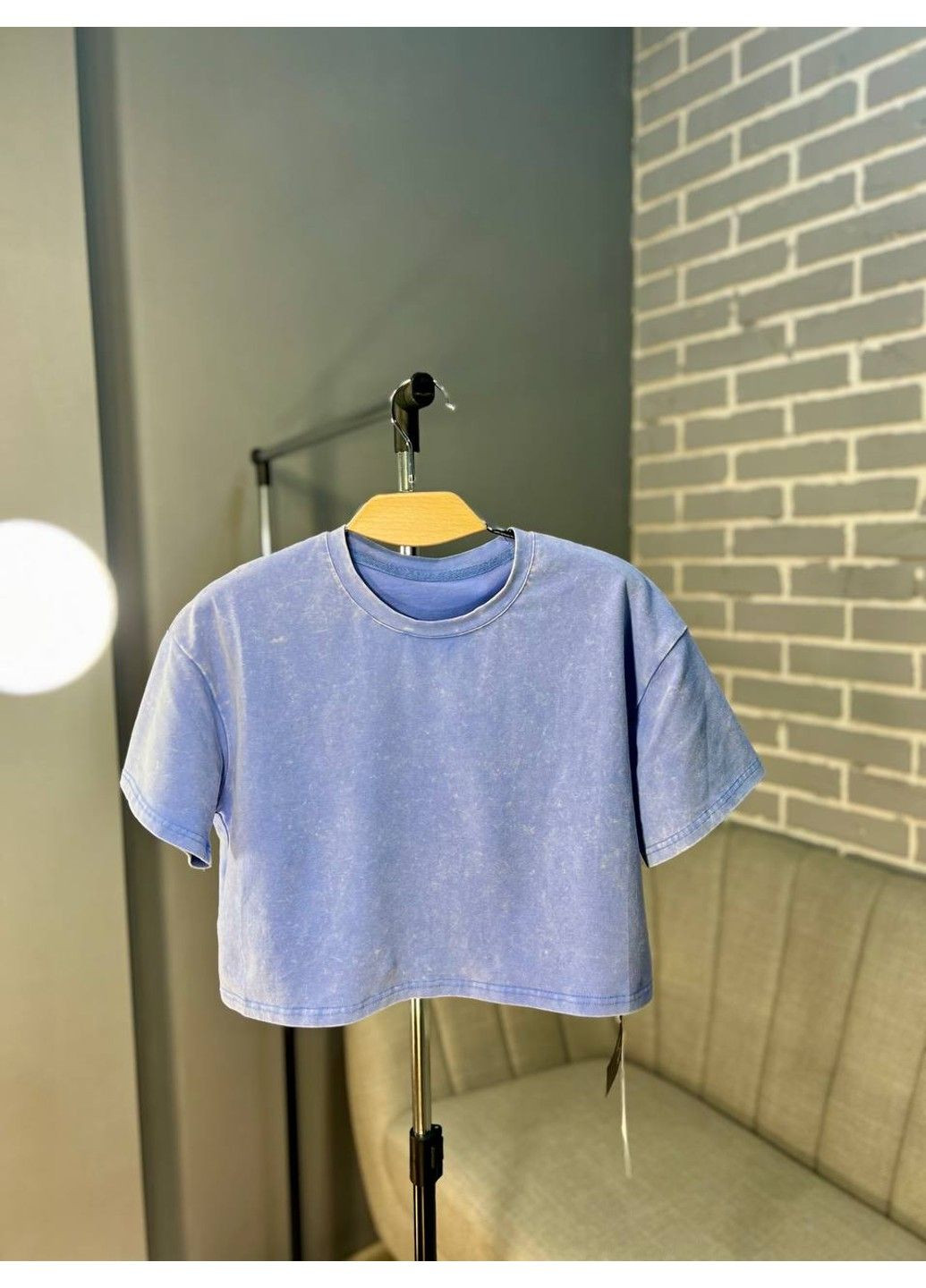 Футболка жіноча A-N 2308 варена тай-дай коротка широка кроп-топ No Brand - (304062753)