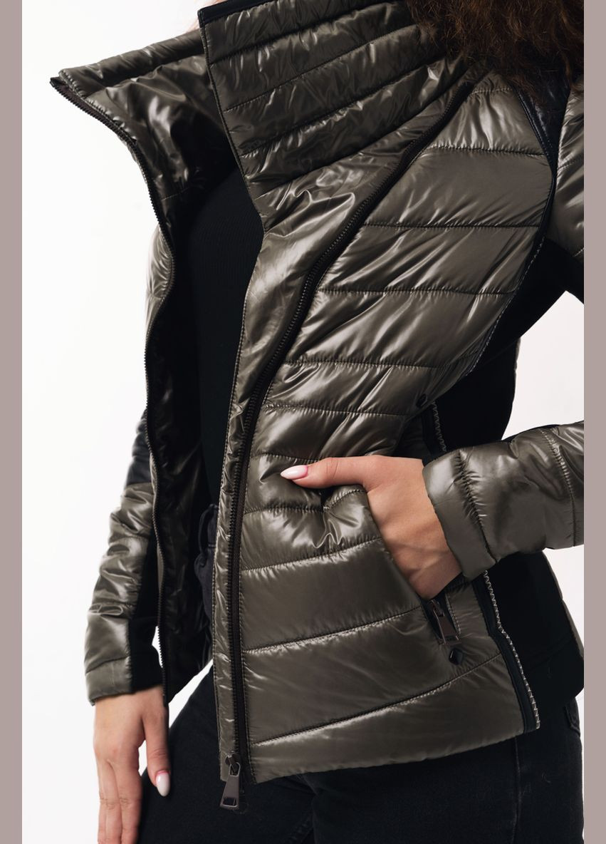 Оливкова (хакі) демісезонне куртка жіноча sf 20506 хакі Freever