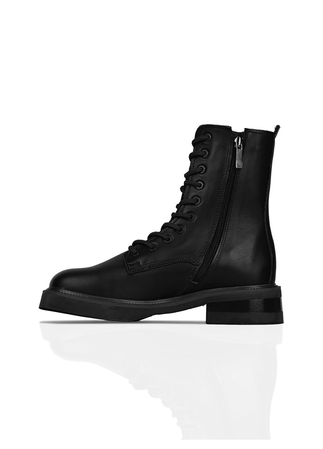 Осенние ботинки осенние черные из натуральной кожи KASANDRA