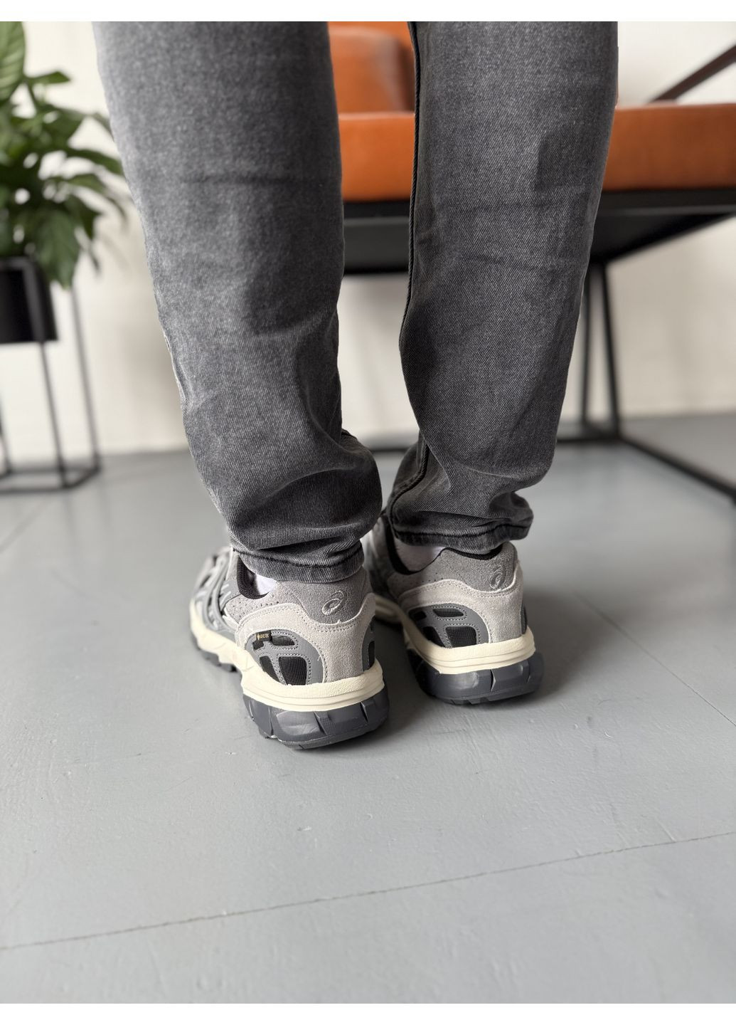 Сірі Осінні кросівки чоловічі asics gel-sonoma 15-50 grey beige gore-tex асікс гель сонома 15-50 No Brand