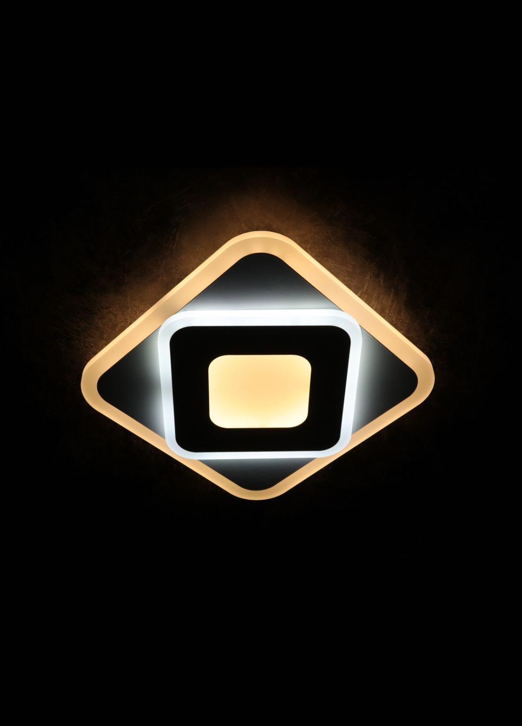 Современный квадратный потолочный светильник LED для комнаты кухни ванной 25123 Белый 4х25х25 см. Sunnysky (364498117)