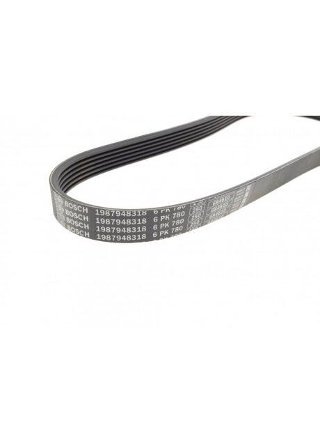 Ремінь генератора VW Polo/Skoda Fabia 1.9SDI/TDI 01-12 (6PK780) 1 987 948 318 UA63 Bosch (366175852)