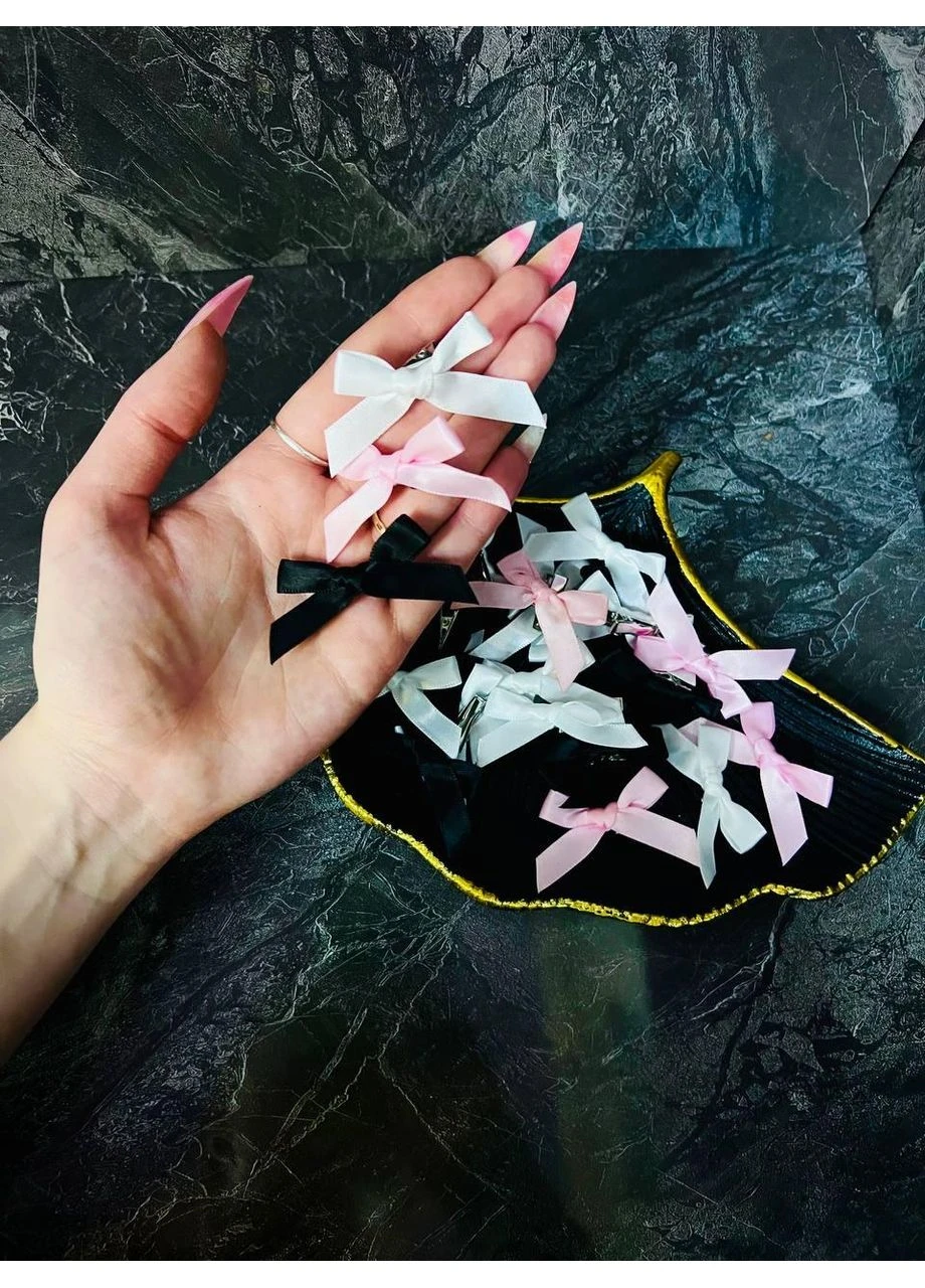 Набор заколок-бантиков "Coquette" 21 аксессуар No Brand (400786176)