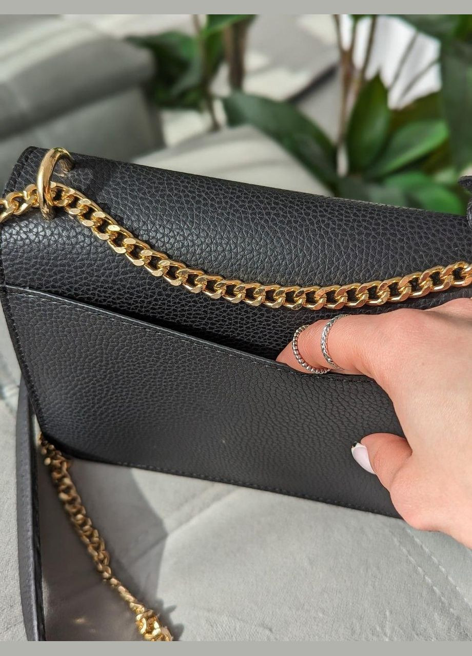 Жіноча сумка клатч чорний золото No Brand (322464272)