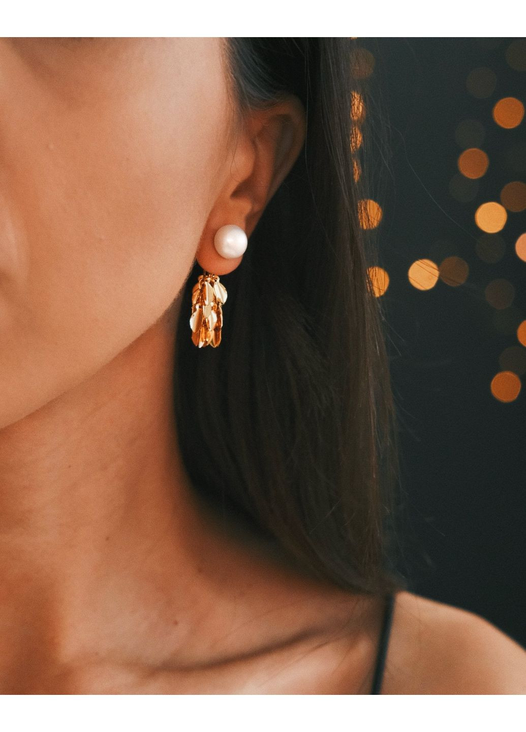 Елегантні сережки з перлами у двох кольорах ✨ TATON (363052422)