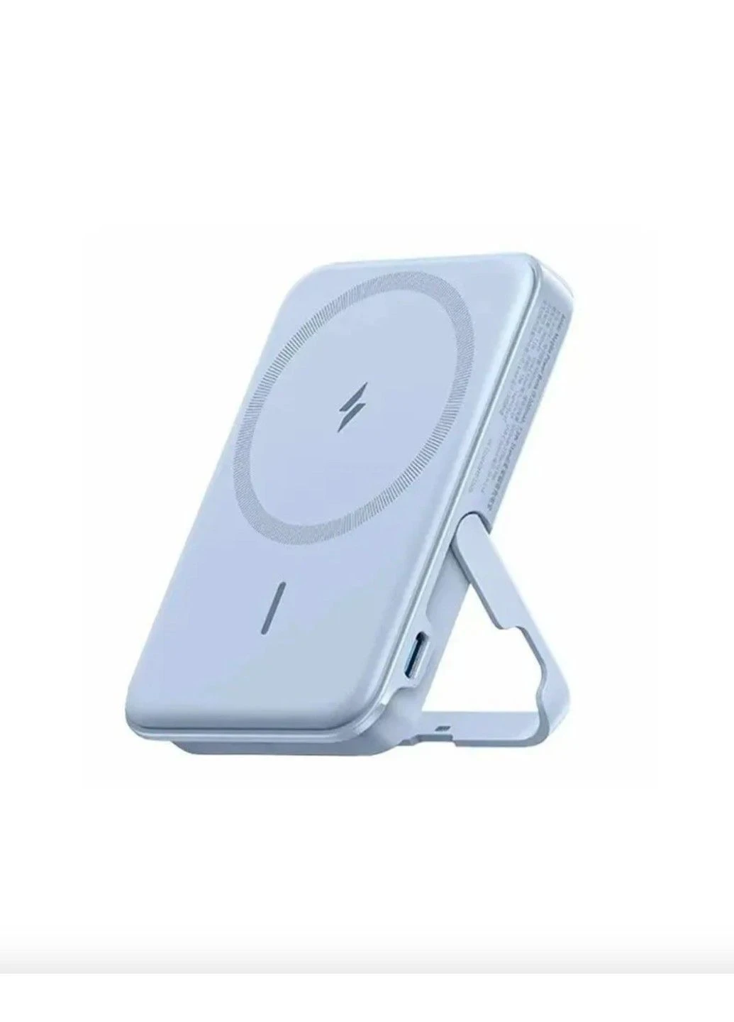 Магнитный беспроводной павербанк MagGo A1618 5000 mAh 12W с подставкой Black Anker (384042638)