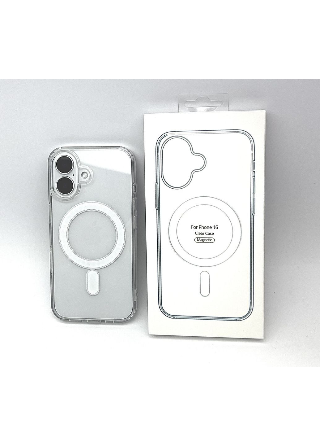 Чехол MagSafe на 16 магнитный Clear case для айфона 16 Clear case No Brand (369137364)
