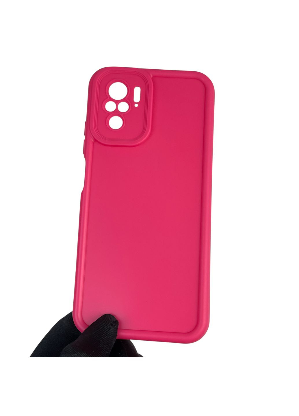 Чехол силиконовый Soft Touch для Poco M5s малиновый (Полная защита камеры) Xiaomi (366390532)