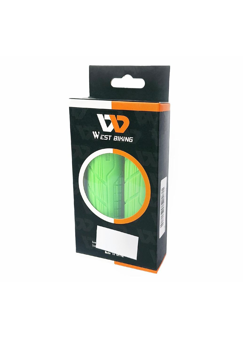 Грипси YP0804063 ергономічні 135 мм з алюмінієвим замком салатовий (G0000979) West Biking (355802970)