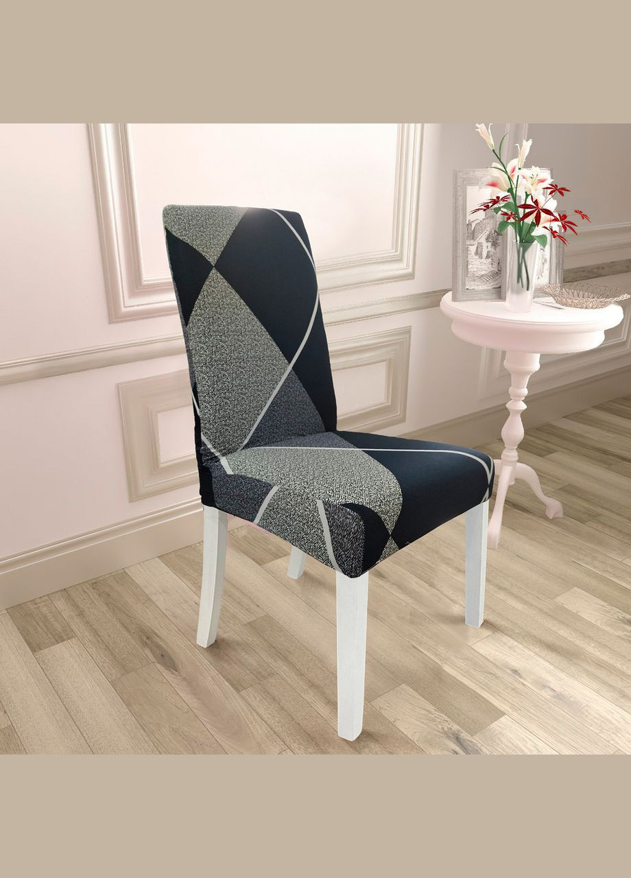 Чехол для стула универсальный трикотажный (83174) Love You (334714149)