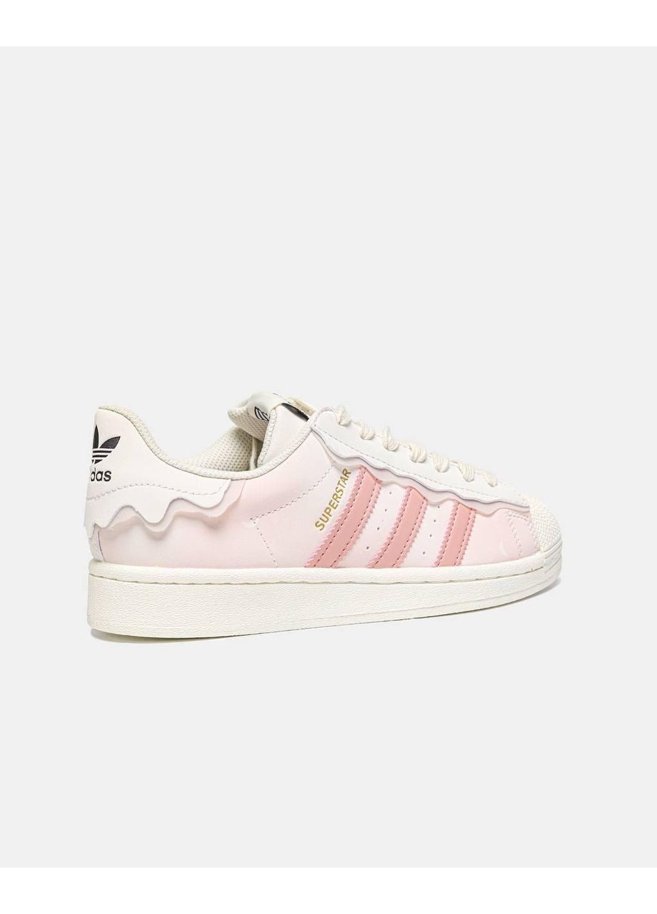 КРОСІВКИ ЖІНОЧІ ADIDAS SUPERSTAR CAPPUCCINO АДІДАС СУПЕРСТАР No Brand білі демісезони (368854978)