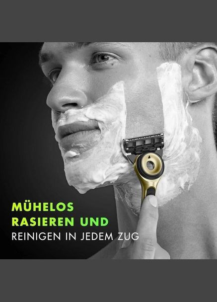 Станок для гоління чоловічий (Бритва) + 1 картридж і магнітна підставка Gillette Labs CHAMPION GOLD EDITION (325880424)