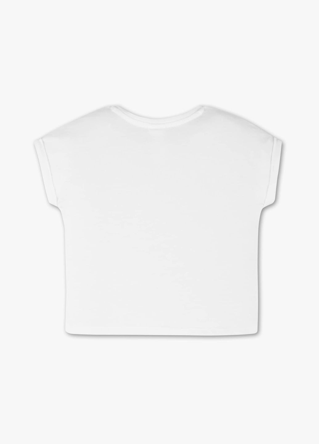 Белая летняя детская футболка для девочки 104 размер белая 2003367 C&A