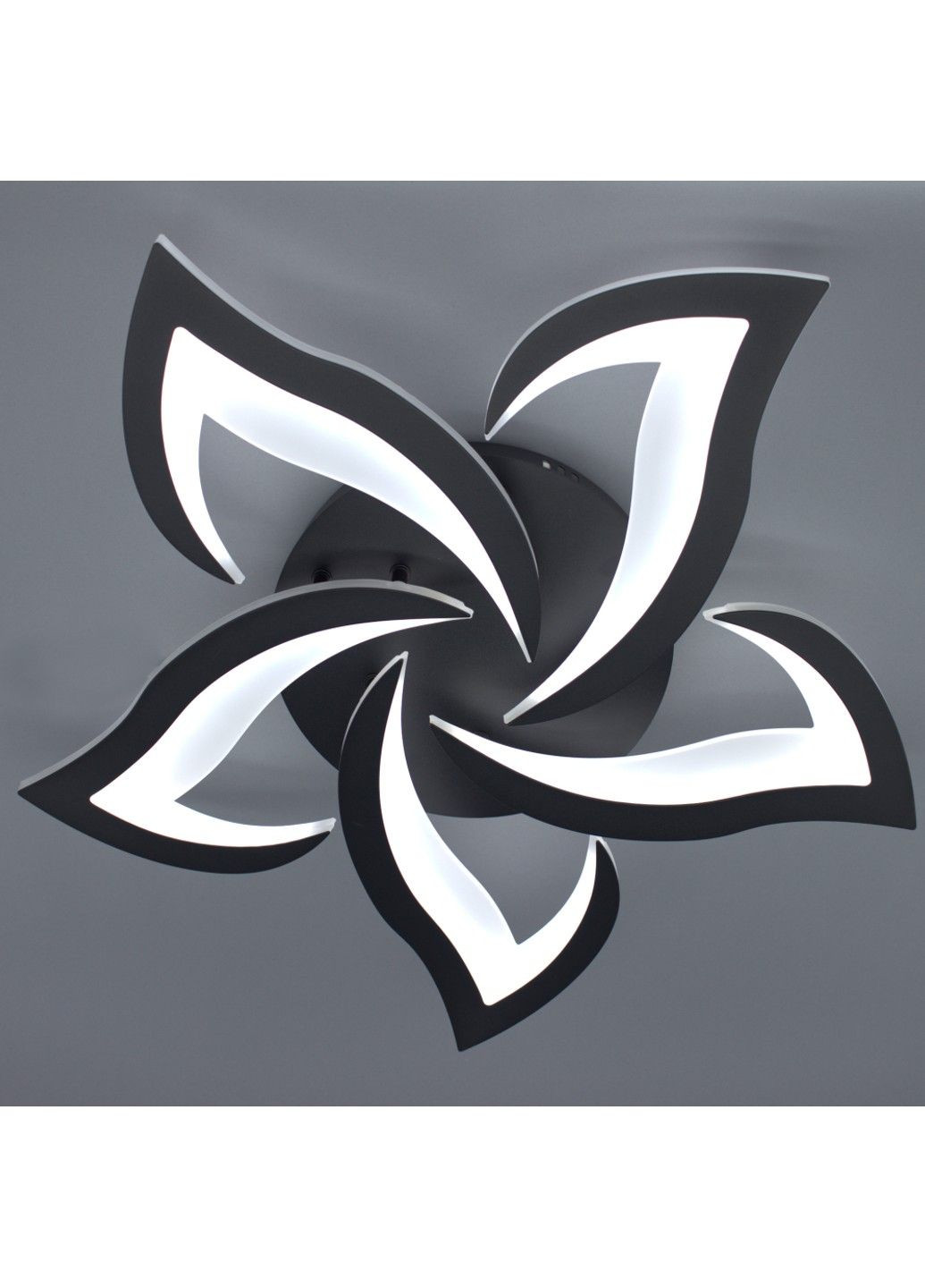 Керована світлодіодна люстра ELLA 50 Вт 5F 600x95 мм Чорна ESLLSE (358201890)