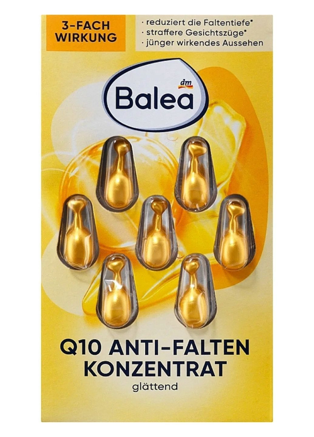Сироватка-концентрат для обличчя Q10 Anti-Falten проти зморшок 7шт Balea (278775375)