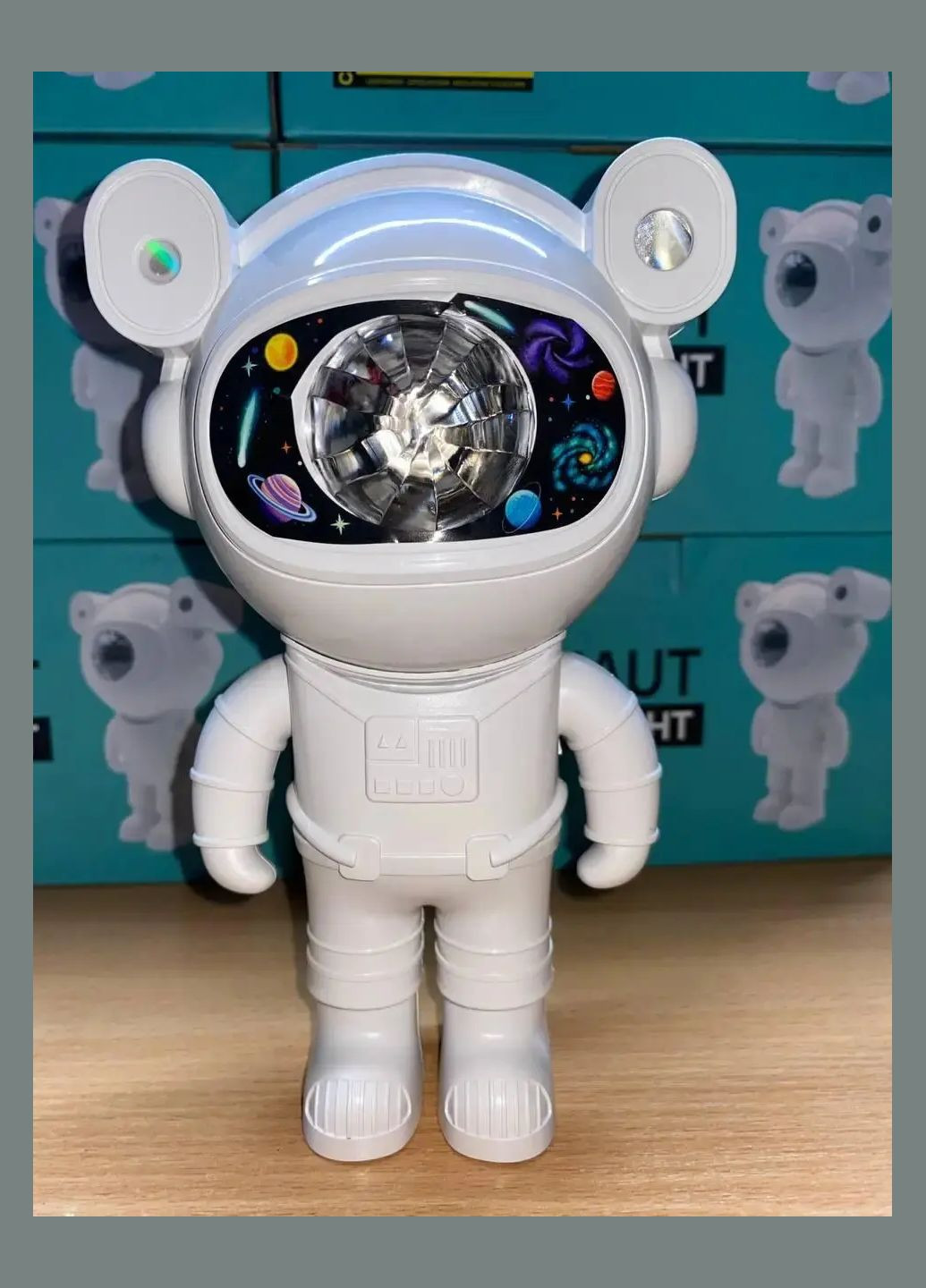 Astronaut Проектор галактики лазерный Астронавт-космонавт, звездное небо на потолке с пультом Белый Digital (330642179)