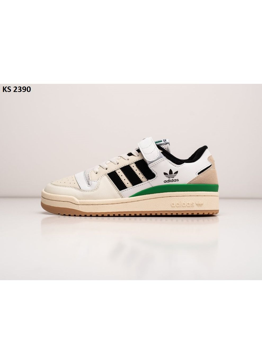 КРОСІВКИ ЖІНОЧІ ADIDAS FORUM LOW 84 WHITE GREEN АДІДАС ФОРУМ No Brand сірі демісезони (368870149)